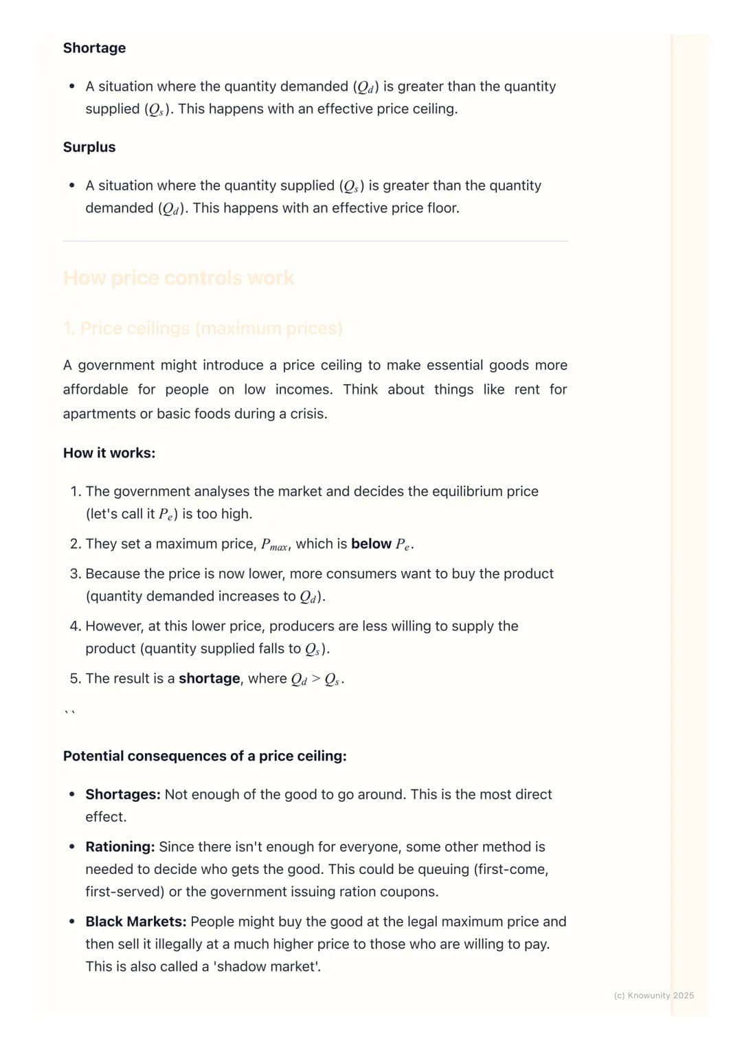 # Price Controls

Introduction to price controls

Price controls are when the government sets a price for a good or service,
instead of lett