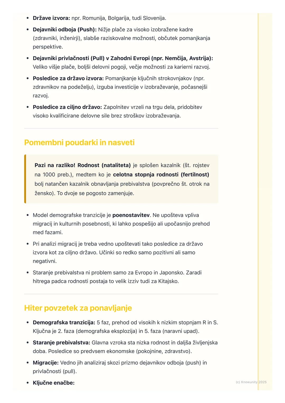 # Prebivalstvo in demografski
procesi

Uvod v demografske procese

Demografija je veda, ki preučuje prebivalstvo, predvsem njegovo velikost,