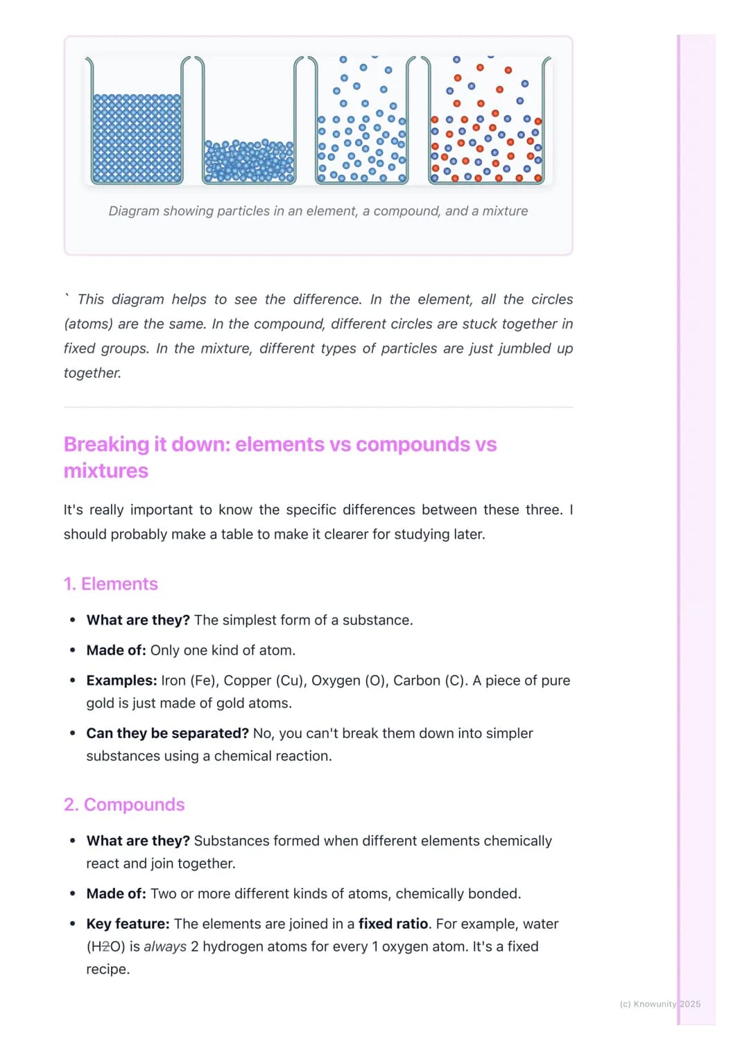 # Elements, Compounds, and
# Mixtures

## Introduction to substances

Everything around us is made of matter. This topic is all about how we