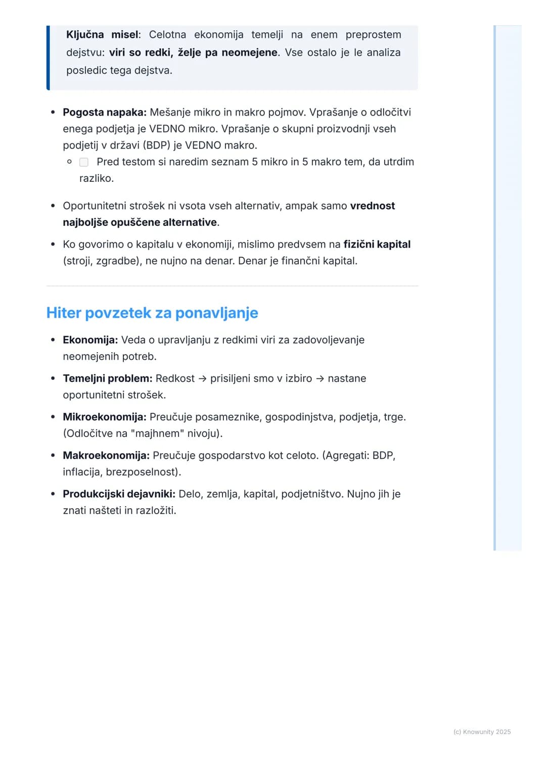 # Kaj je ekonomija?

## Osnovna opredelitev ekonomije

Ekonomija je družbena veda, ki preučuje, kako posamezniki, podjetja, vlade
in družbe 