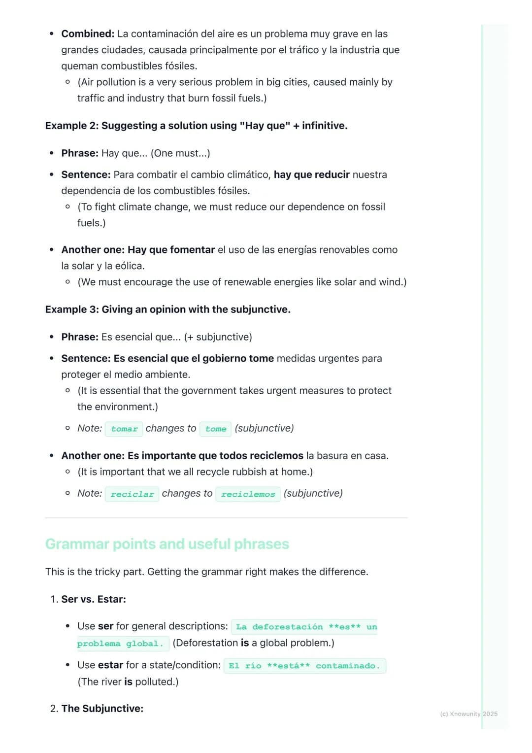# Environment, Climate Change,
and Global Issues

Introduction to environmental vocabulary

This is a huge topic for the Leaving Cert, comes