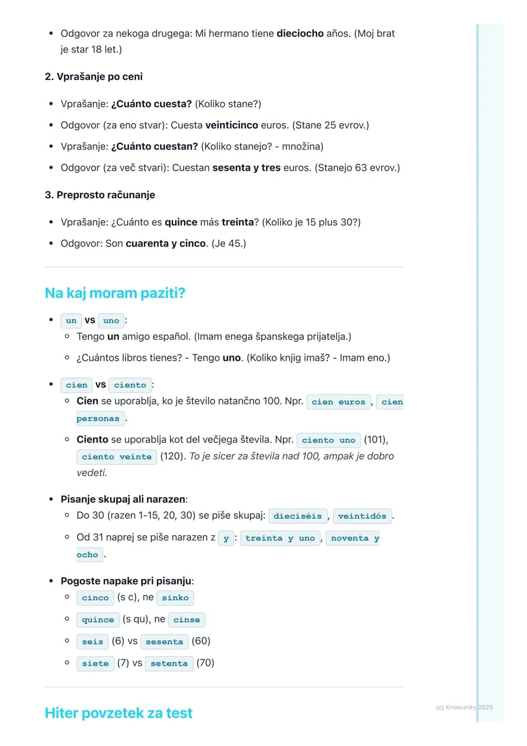 # Številke od 0 do 100

Pregled števil od 0 do 100

Števila so osnova za sporazumevanje. Rabimo jih, da povemo starost, cene,
telefonske šte