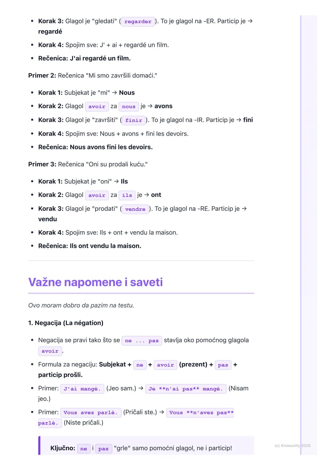 # Prošlo vreme (Passé composé
sa 'avoir')

Uvod u prošlo vreme (Passé composé)

Passé composé je prošlo složeno vreme u francuskom jeziku. K