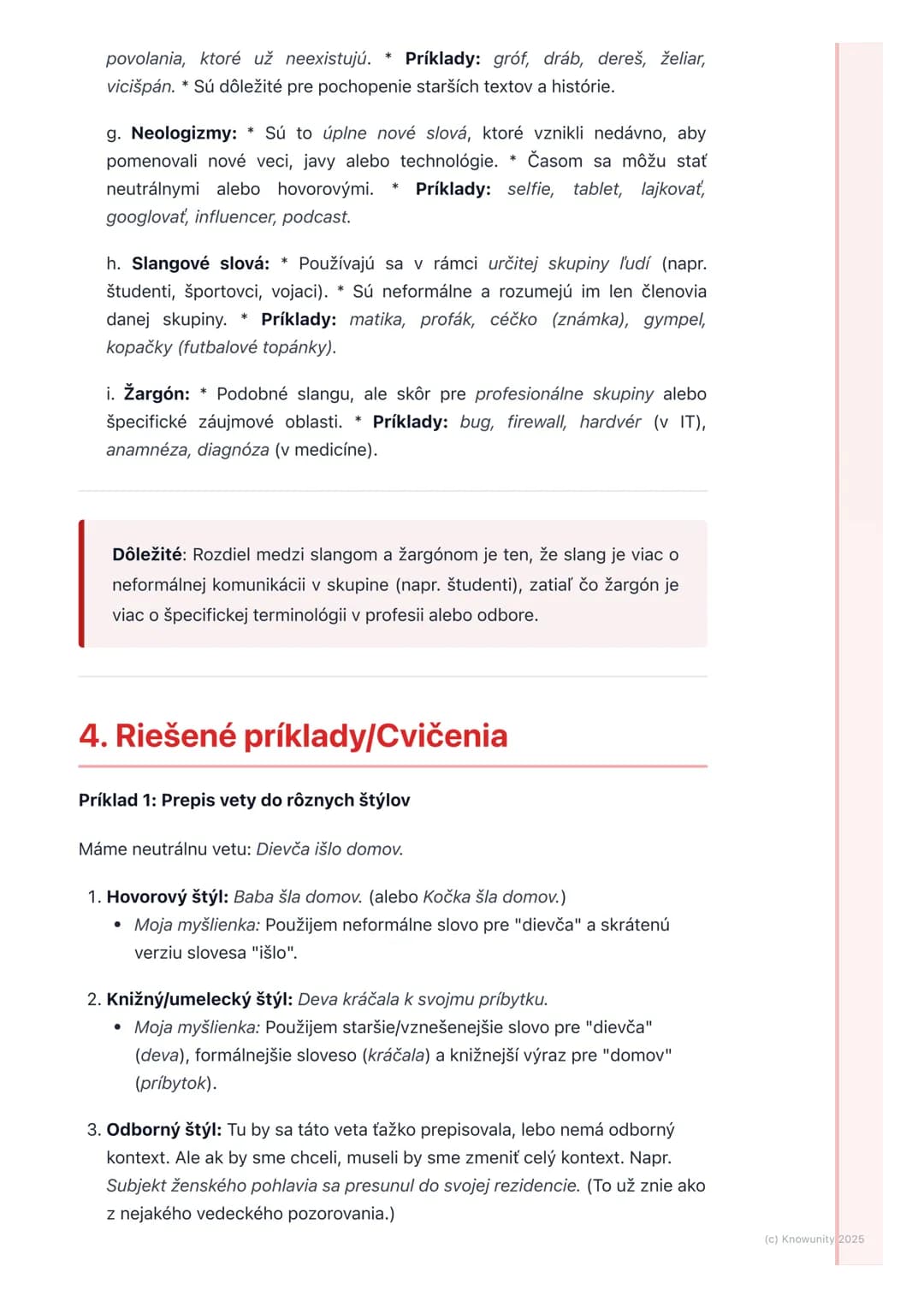 # Štylistické rozvrstvenie
slovnej zásoby

1. Prehľad

Štylistické rozvrstvenie slovnej zásoby je o tom, ako sa slová v našom jazyku
delia p