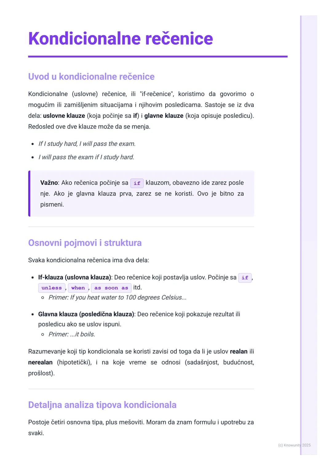 # Kondicionalne rečenice

Uvod u kondicionalne rečenice

Kondicionalne (uslovne) rečenice, ili "if-rečenice", koristimo da govorimo o
mogući