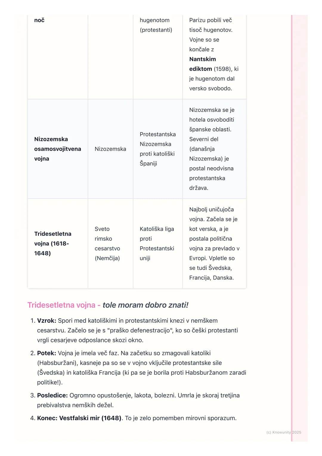 # Protireformacija in verske
vojne

Uvod v protireformacijo

Ko se je razširila reformacija (Luter, Trubar itd.), je Katoliška cerkev izgubi