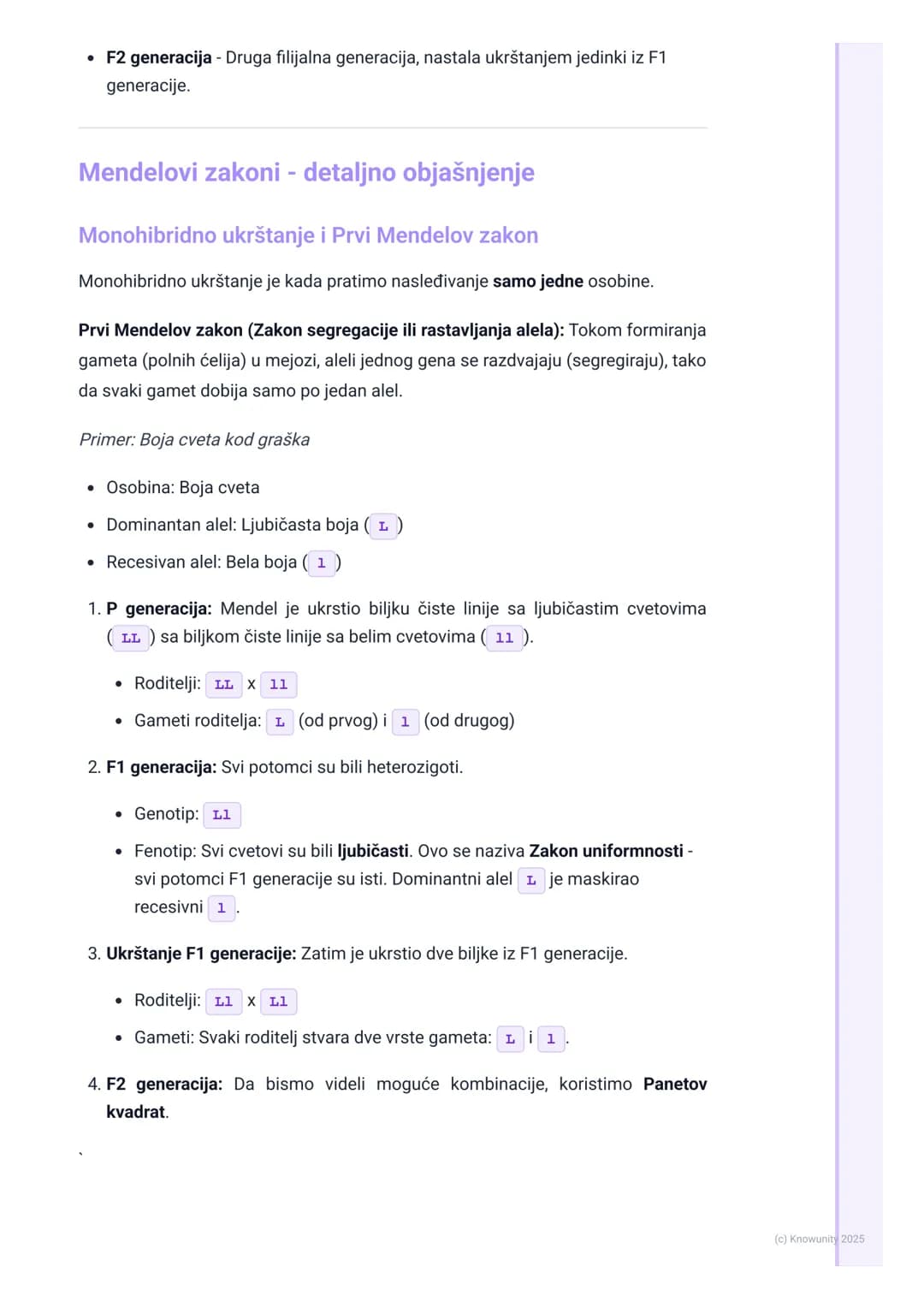 # Mendelovi zakoni nasleđivanja

Uvod u Mendelove zakone

Gregor Mendel, austrijski monah, smatra se "ocem genetike". Sredinom 19. veka
izvo