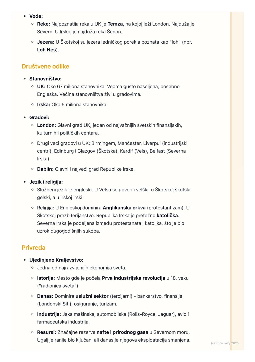 # Geografija Ujedinjenog
Kraljevstva i Irske

Uvodni pregled

Ujedinjeno Kraljevstvo i Irska su ostrvske države na krajnjem zapadu Evrope.
N