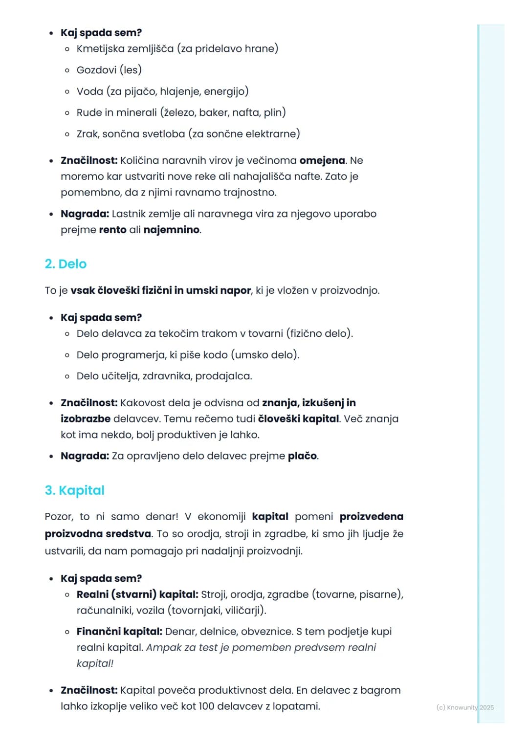 # Proizvodni dejavniki

## Uvod v proizvodne dejavnike

Proizvodni dejavniki so osnovni gradniki, ki jih podjetja potrebujejo, da
lahko kark