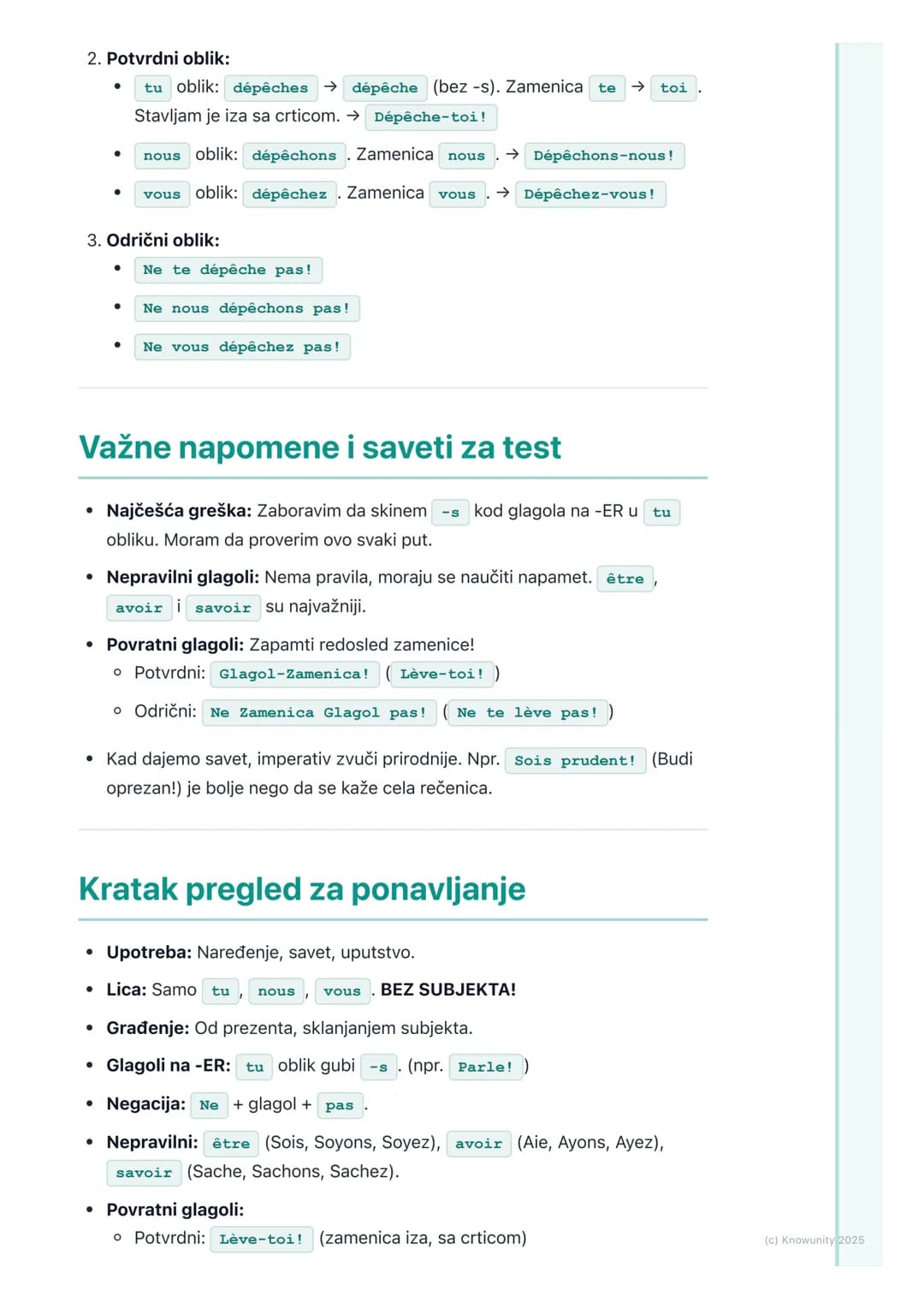 # Imperativ

## Uvod u imperativ

Imperativ je glagolski način koji koristimo da izrazimo naređenje, savet,
uputstvo ili molbu. U suštini, t