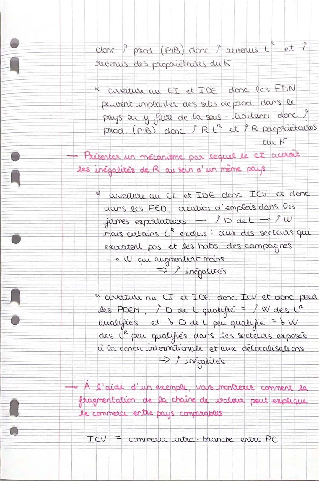- EC1
- CHAP 2

- → Prisenter deux arguments justifiant le protectionnisme

industries anciennes
(Aextile)

- α le P peut être utilise par p