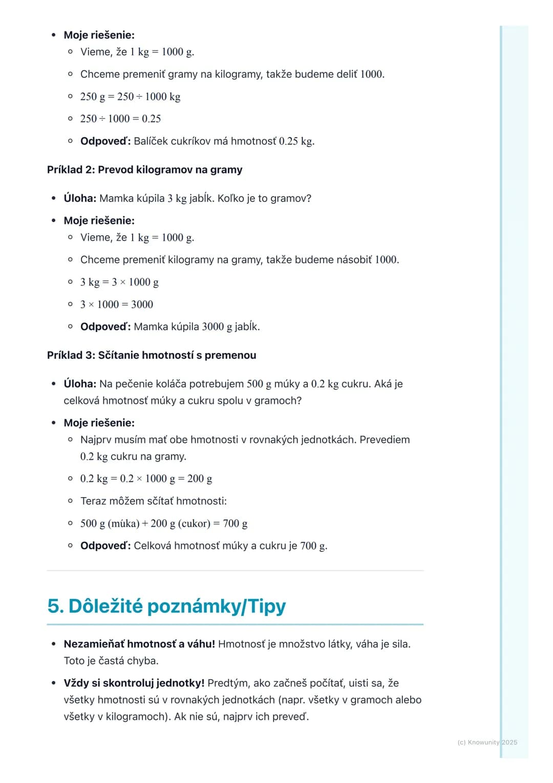# Meranie hmotnosti

## 1. Úvod k meraniu hmotnosti

Dnes si zopakujeme, čo je to hmotnosť a ako ju meriame. Je to dôležité, lebo
hmotnosť s