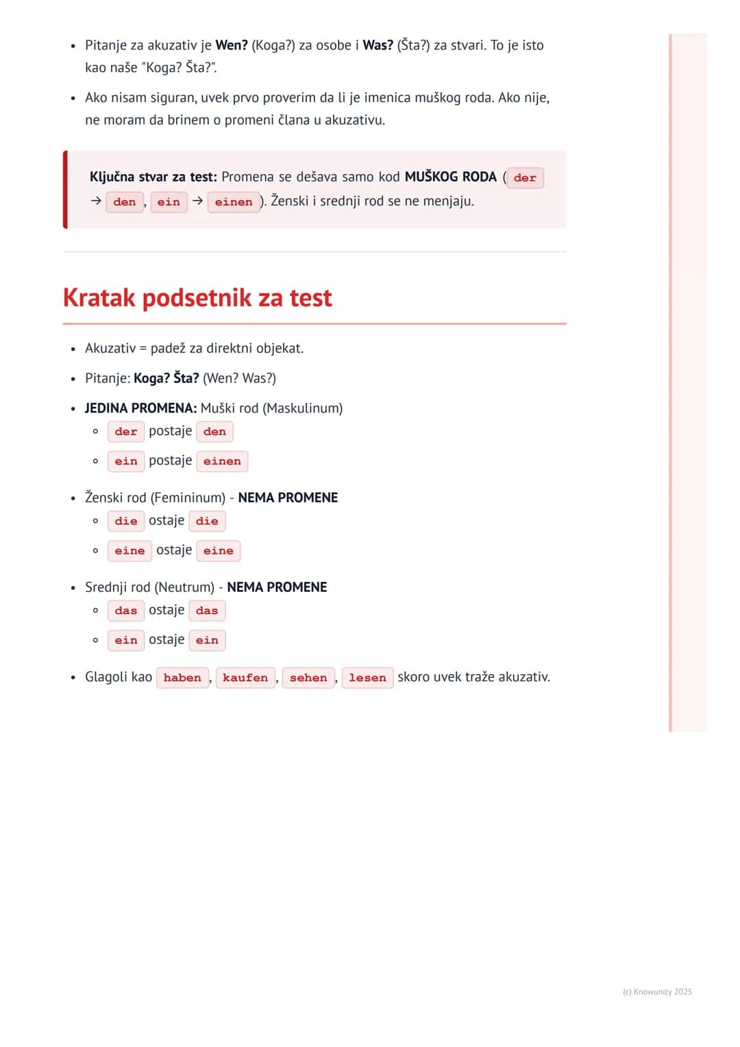 # Akuzativ (direktni objekat)

Šta je akuzativ i direktni objekat

Akuzativ je padež u nemačkom, kao i u srpskom. Koristimo ga za direktni o