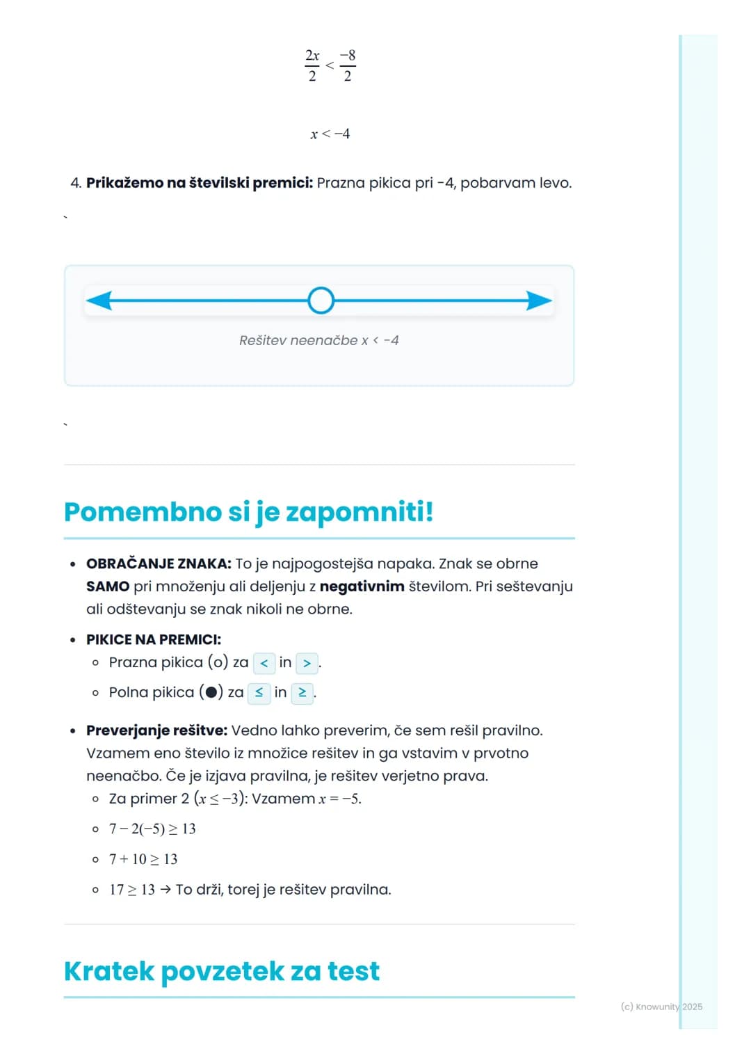 # Linearne neenačbe

## Kaj so linearne neenačbe?

Linearne neenačbe so podobne linearnim enačbam, ampak namesto
znaka za je enako (=) upora