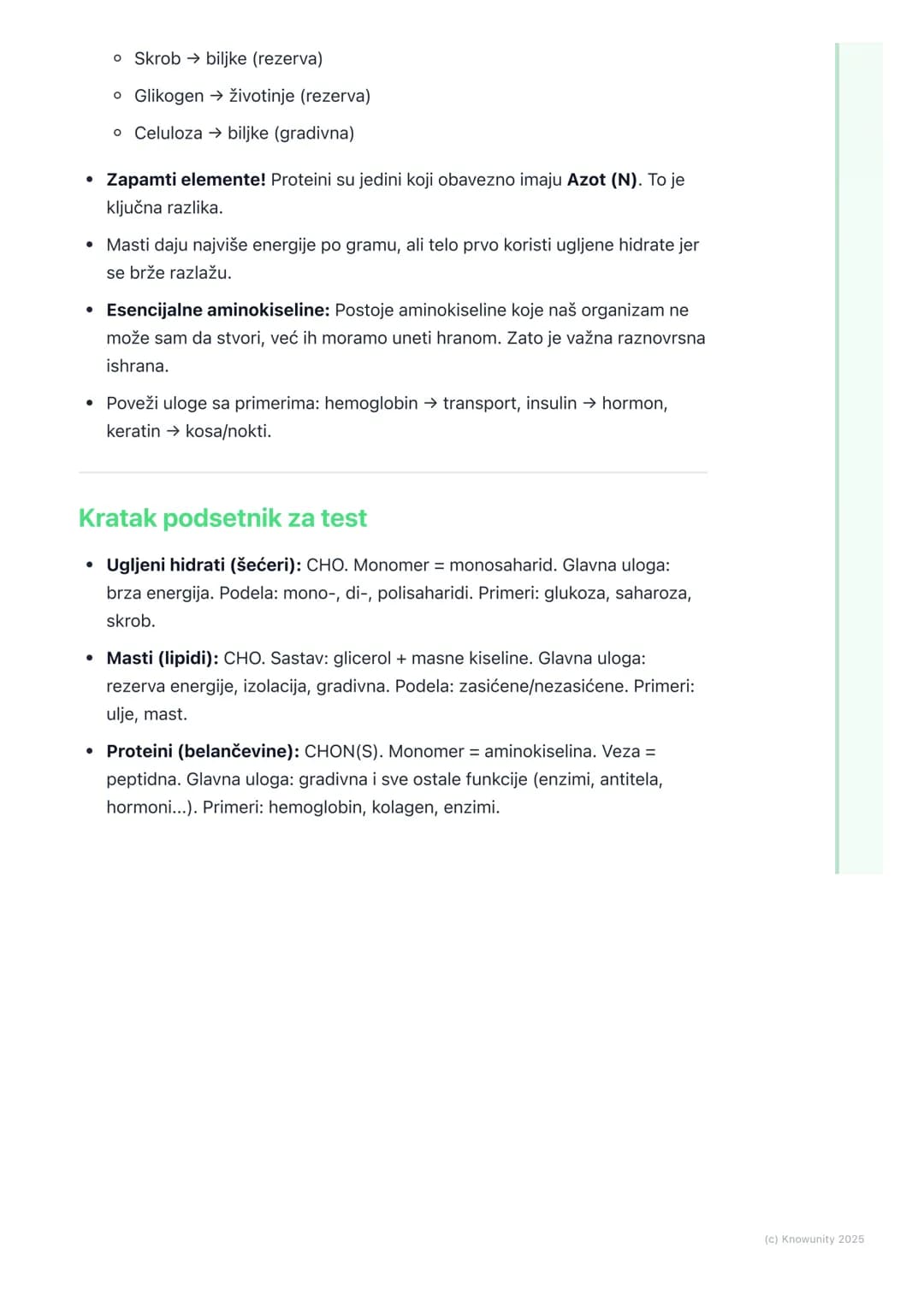 # Ugljeni hidrati, masti i proteini

Uvod u organska jedinjenja sa biološkim značajem

Ovo su najvažnija organska jedinjenja za živa bića. Z