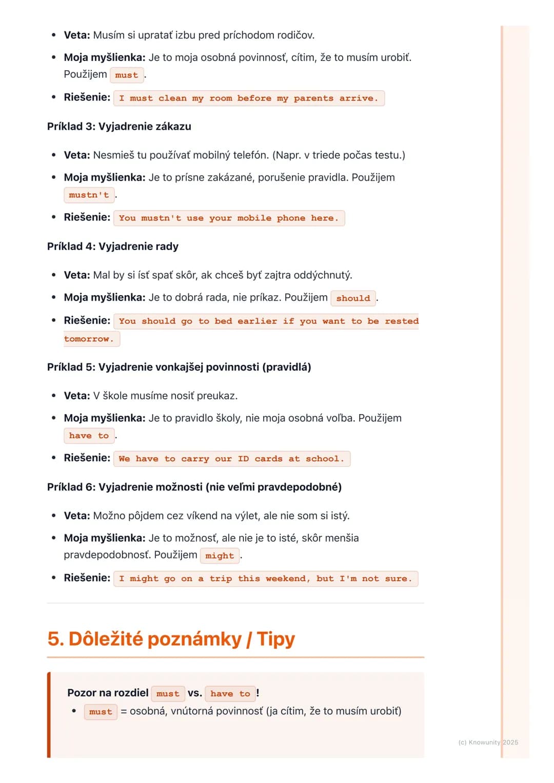 # Modálne slovesá (Modal
Verbs)

1. Prehľad modálnych slovies

Modálne slovesá sú v angličtine super dôležité! Sú to také špeciálne slovesá,