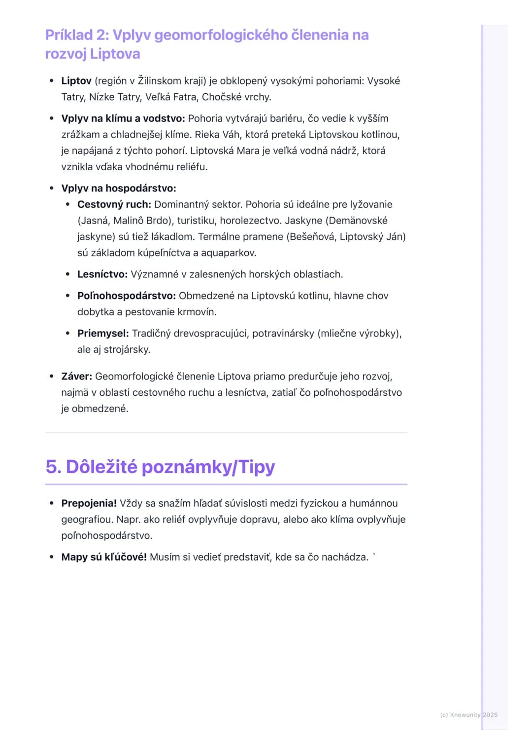 # Geografia Slovenska

## 1. Prehľad geografie Slovenska

Geografia Slovenska je pre mňa kľúčová, lebo nám pomáha pochopiť, kde
žijeme a ako