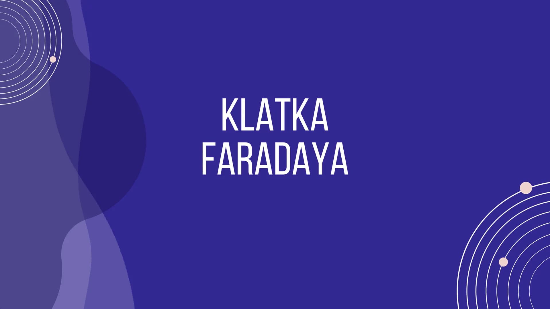 KLATKA
FARADAYA WIEMY, ŻE W PRZEWODNIKU ELEKTRYCZNYM ZNAJDUJĄ SIĘ
SWOBODNE ELEKTRONY, KTÓRE MOGĄ SIĘ W NIM PRZEMIESZCZAĆ.
WIEMY RÓWNIEŻ, ŻE 