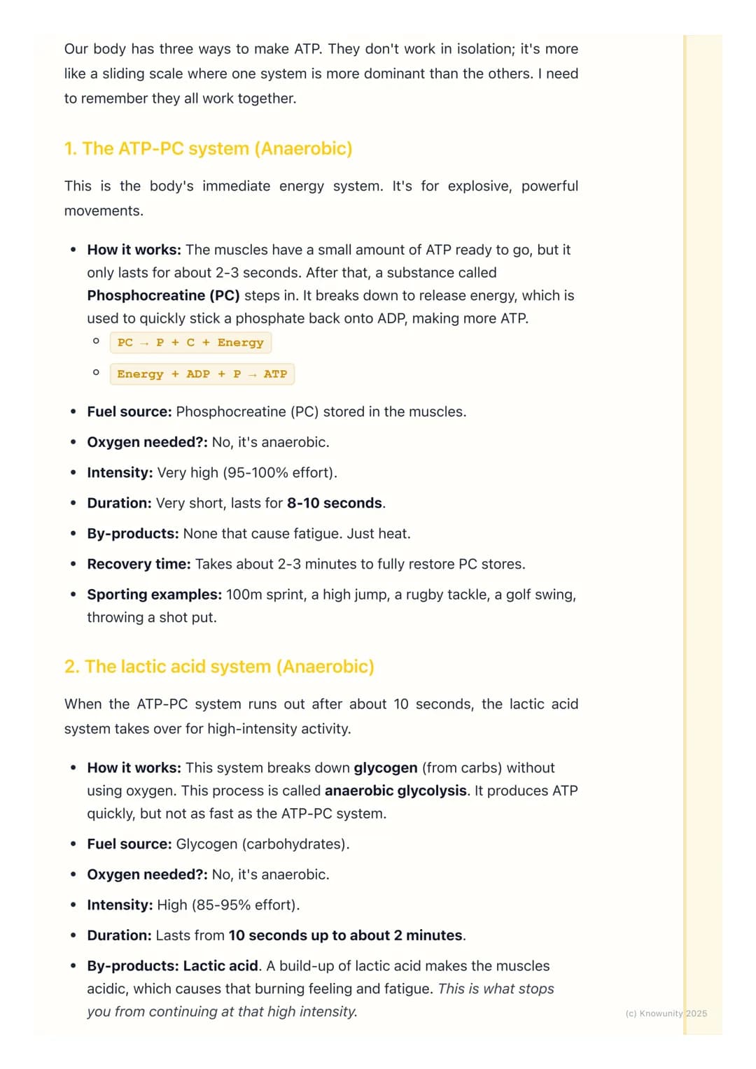 # Basic Energy Systems

Introduction to energy for movement

Everything we do in sport, from a quick sprint to a long-distance run, needs
en