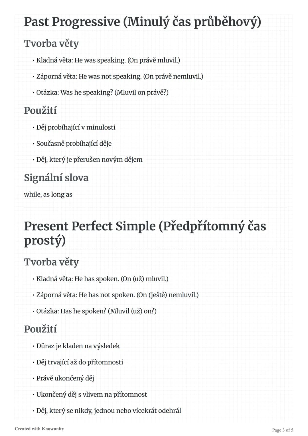 # Přehled anglických časů

Přehled a vysvětlení anglických časů včetně Simple Present, Present Progressive, Simple Past a dalších.

# Přehle