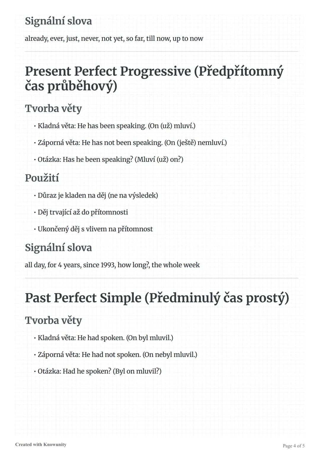 # Přehled anglických časů

Přehled a vysvětlení anglických časů včetně Simple Present, Present Progressive, Simple Past a dalších.

# Přehle