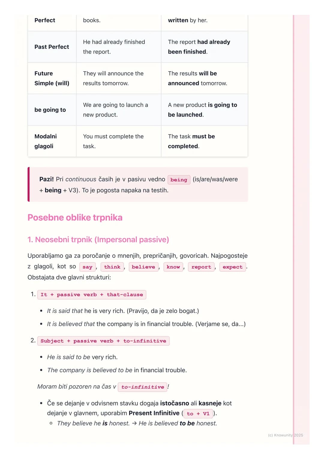# Trpnik (Passive Voice) in
vzročni trpnik (Causative
Passive)

Uvod v trpnik (Passive voice)

Trpnik ali pasiv je glagolski način, pri kate