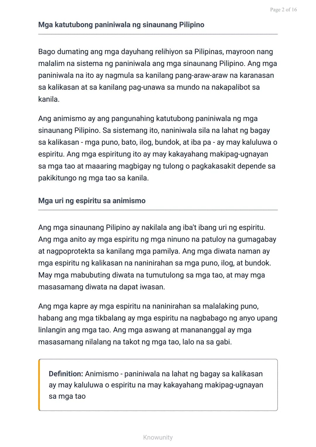 Mga Katutubong Paniniwala at Paglaganap ng Kristiyanismo at Islam
Pag-aaral sa mga sinaunang paniniwala at
pagdating ng mga relihiyon
Mga La