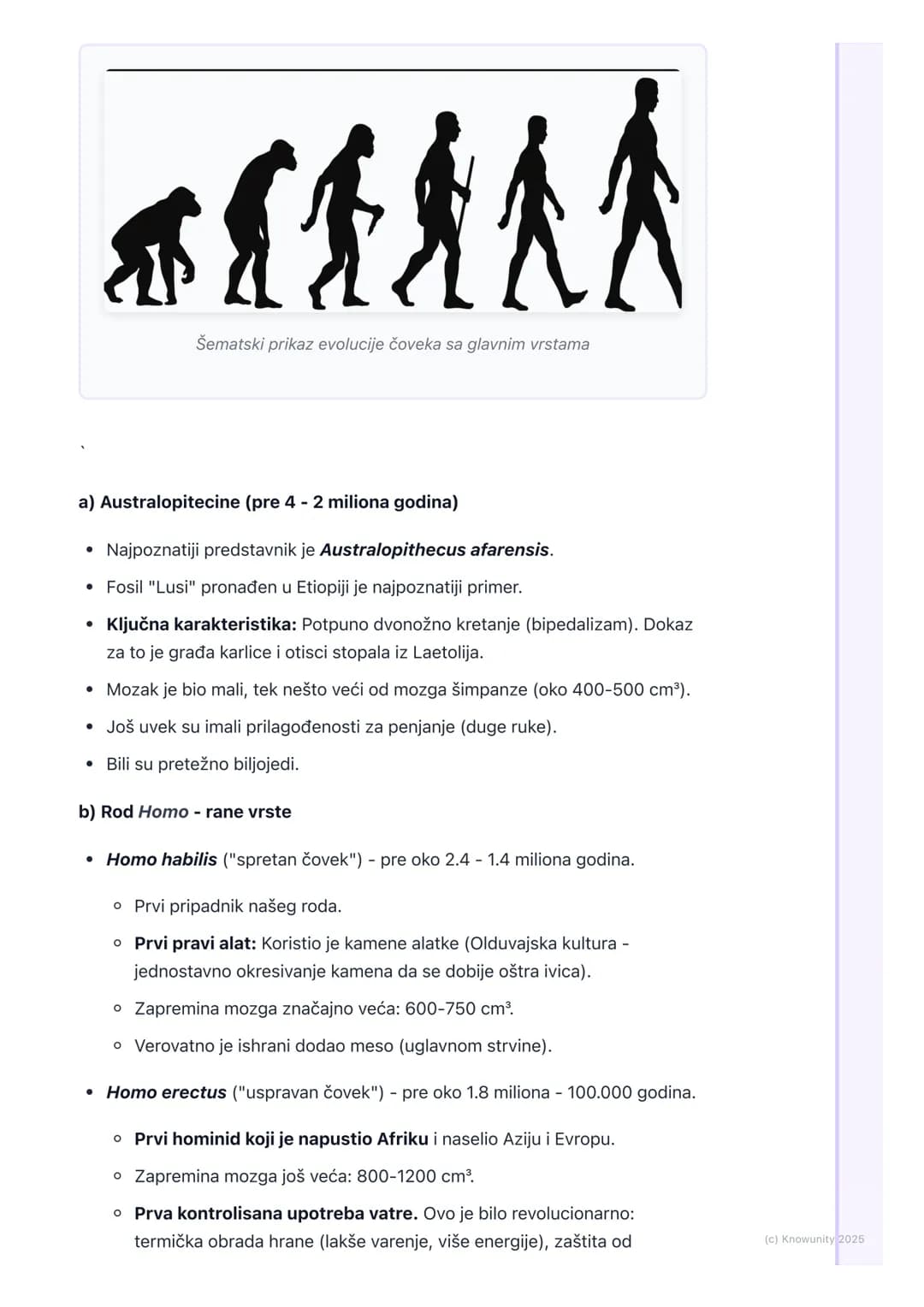 # Evolucija čoveka

Uvodni pregled i sistematski položaj čoveka

Evolucija čoveka (antropogeneza) je proces koji objašnjava pojavu anatomski