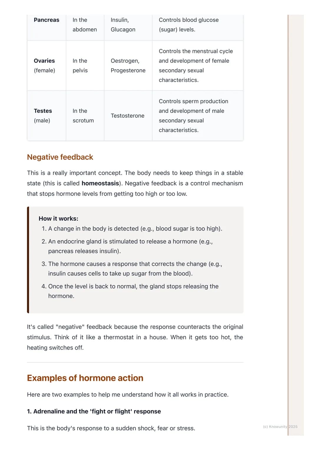 # The Endocrine System and
Hormones

Introduction to the endocrine system

The endocrine system is the second control system of the body, wo
