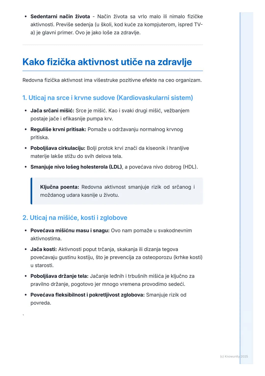 # Značaj fizičke aktivnosti za
zdravlje

Uvod u značaj fizičke aktivnosti

Fizička aktivnost nije samo igranje sporta ili odlazak u teretanu