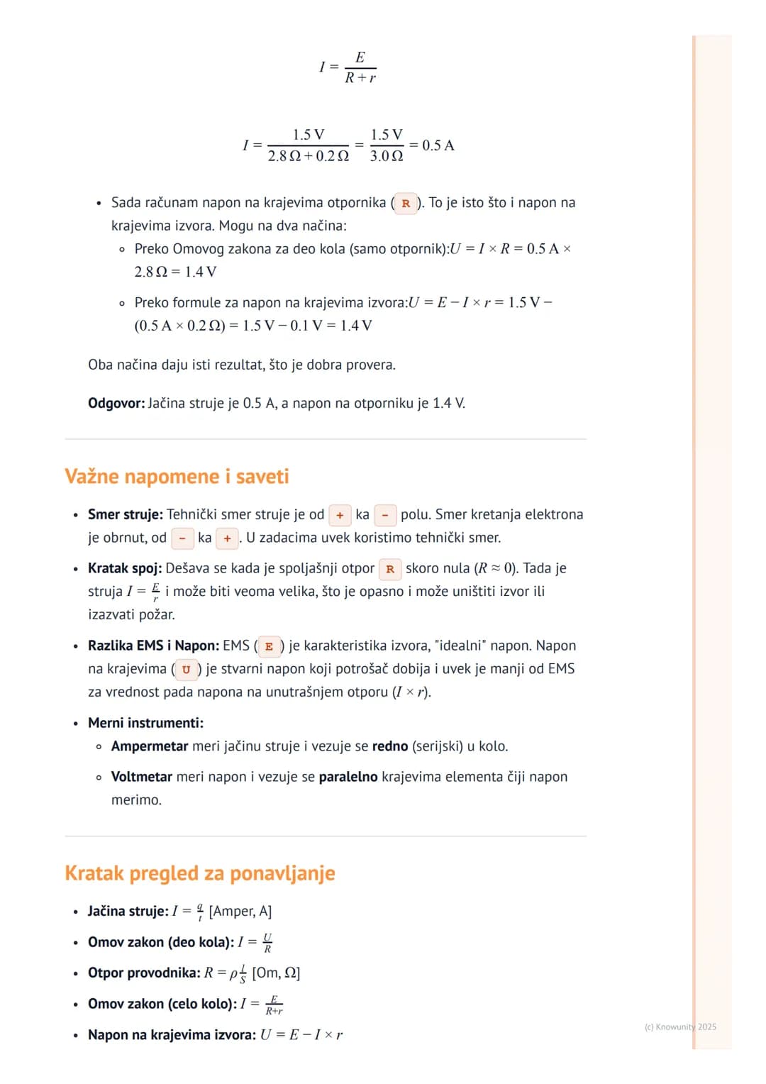 # Električna Struja i Ohmov Zakon

Uvod u električnu struju

Električna struja je usmereno kretanje naelektrisanih čestica, najčešće elektro