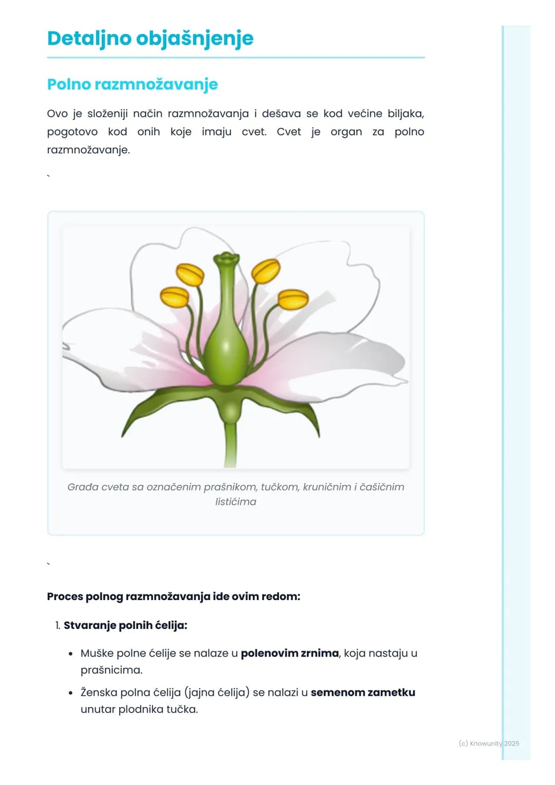 # Razmnožavanje biljaka

## Uvod u razmnožavanje biljaka

Razmnožavanje je jedna od osnovnih odlika svih živih bića, pa i biljaka. 
To je pr