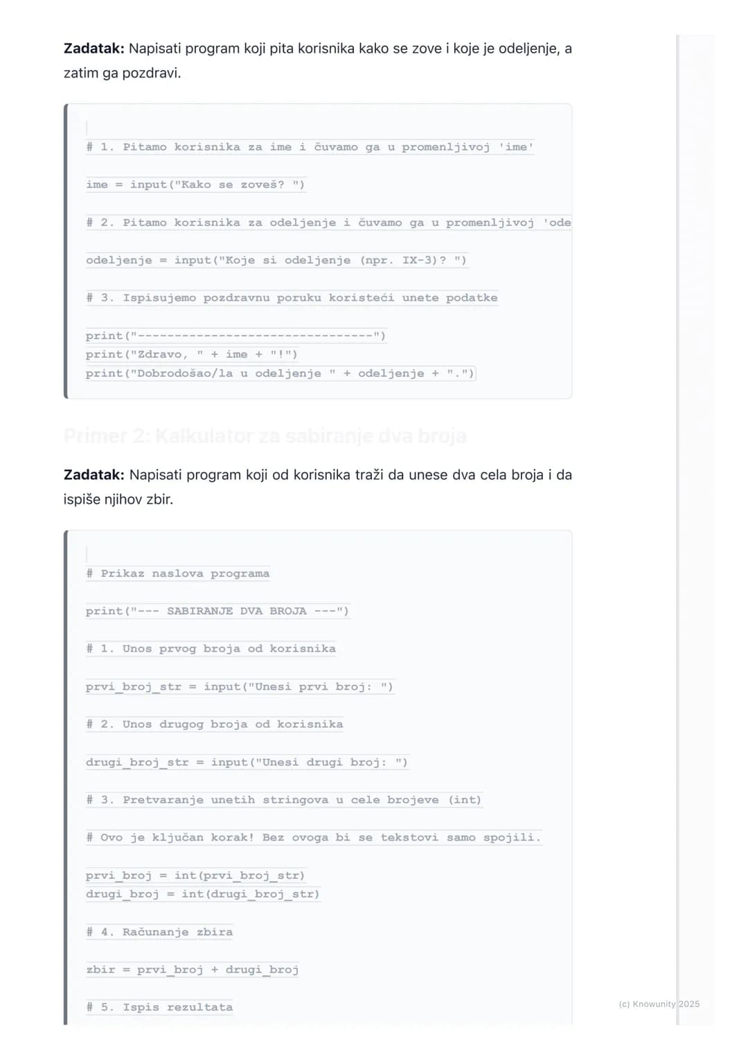 # Uvod u programski jezik (npr.
Python)

Uvod u programski jezik Python

Programski jezik je alat pomoću kojeg "razgovaramo" sa računarom i 