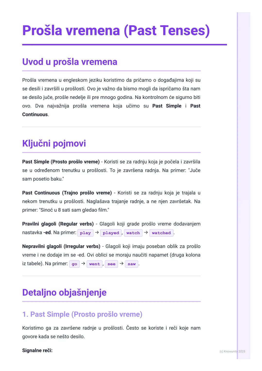 # Prošla vremena (Past Tenses)

Uvod u prošla vremena

Prošla vremena u engleskom jeziku koristimo da pričamo o događajima koji su
se desili