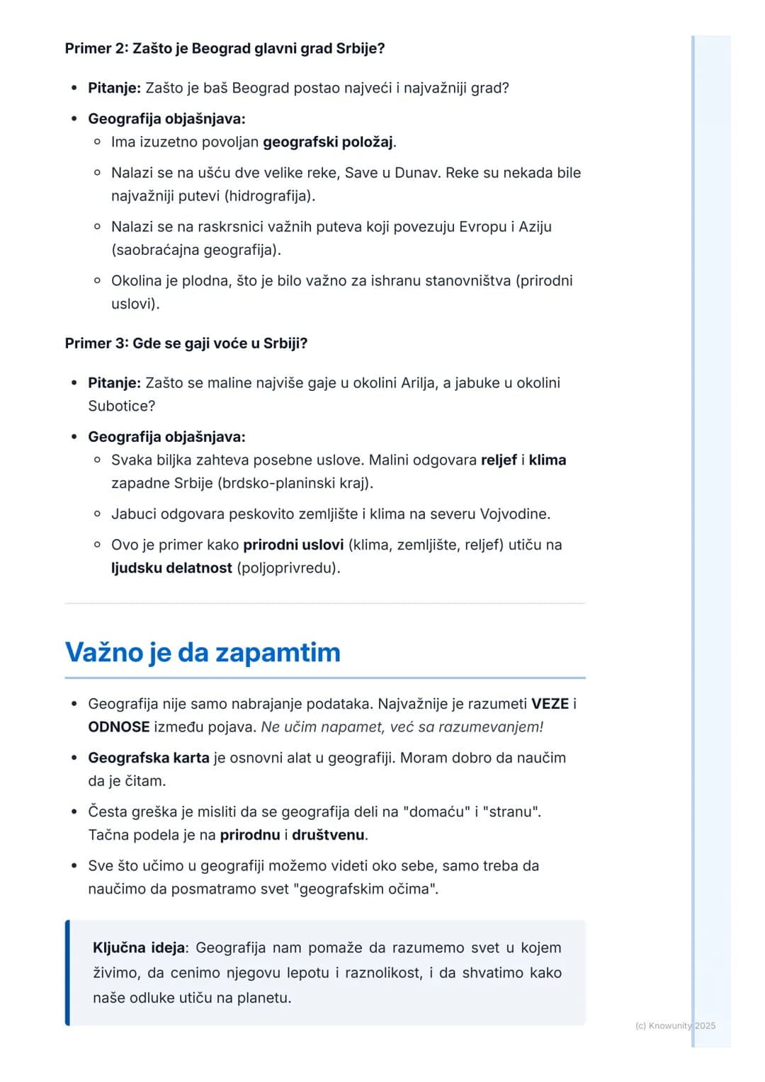 # Šta je geografija?

## Uvod: Šta je geografija?

Geografija je nauka koja proučava Zemljinu površinu. Ona nam objašnjava
sve što se na Zem
