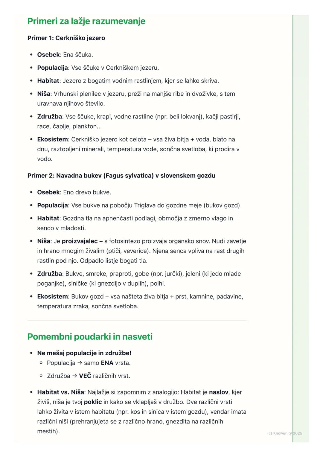 # Osnovni ekološki pojmi
Uvod v osnovne ekološke pojme
Ekologija je veda, ki preučuje odnose med živimi bitji (organizmi) in njihovim
okol