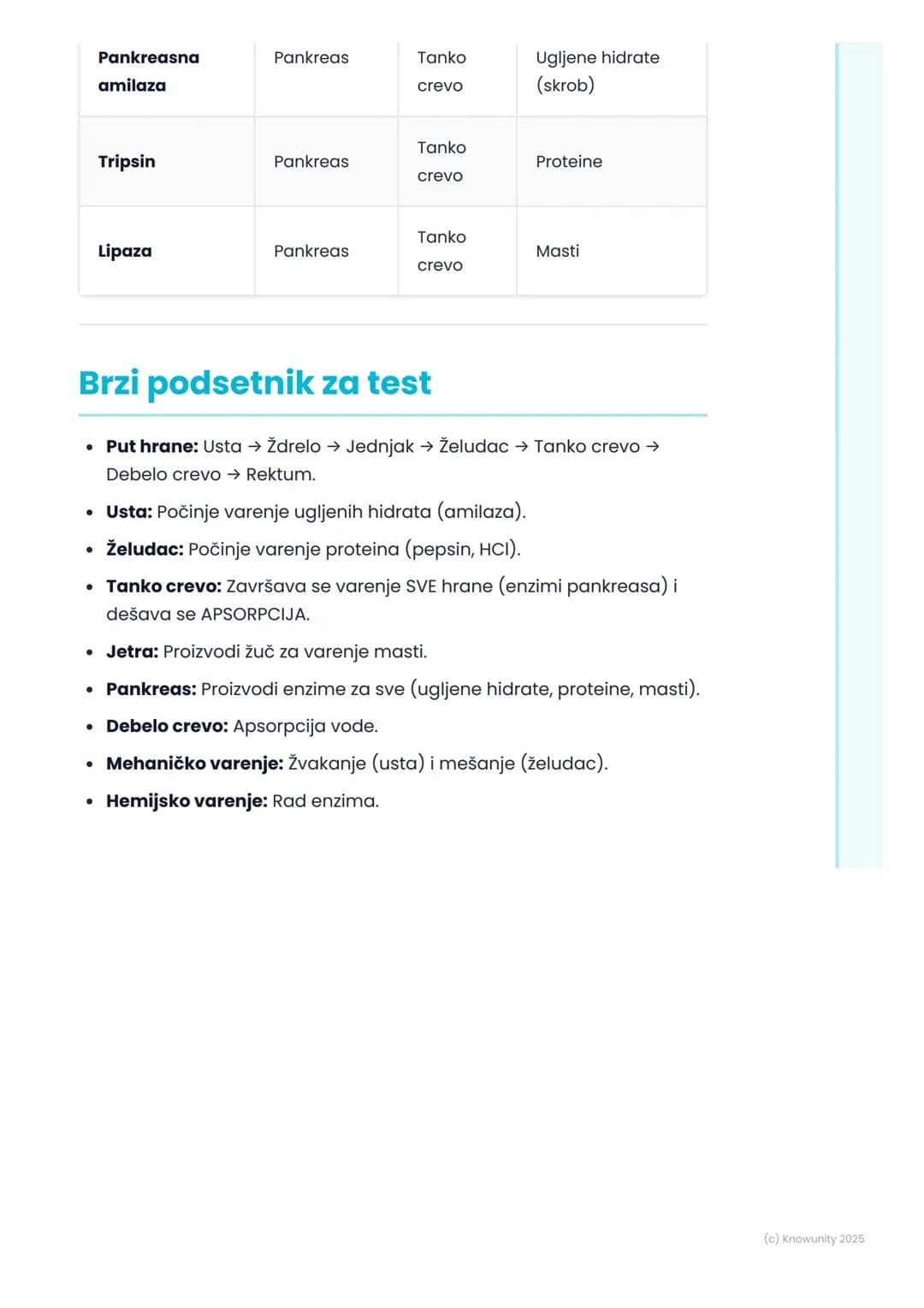 # Sistem za varenje
## Uvod u sistem za varenje
Sistem za varenje je grupa organa koji zajedno rade da bi razložili hranu
koju jedemo na m