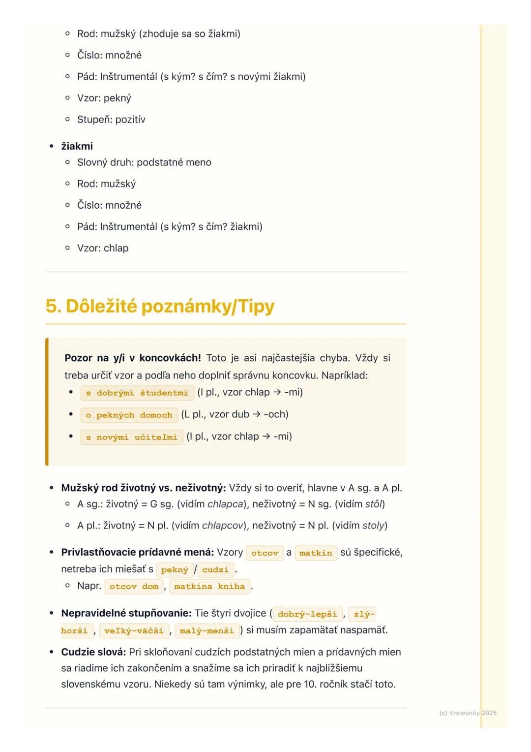 # Podstatné mená a prídavné
mená (prehĺbenie)
1. Prehľad a úvod
Takže, znova sa vraciame k podstatným a prídavným menám. Viem, že sme sa
o
