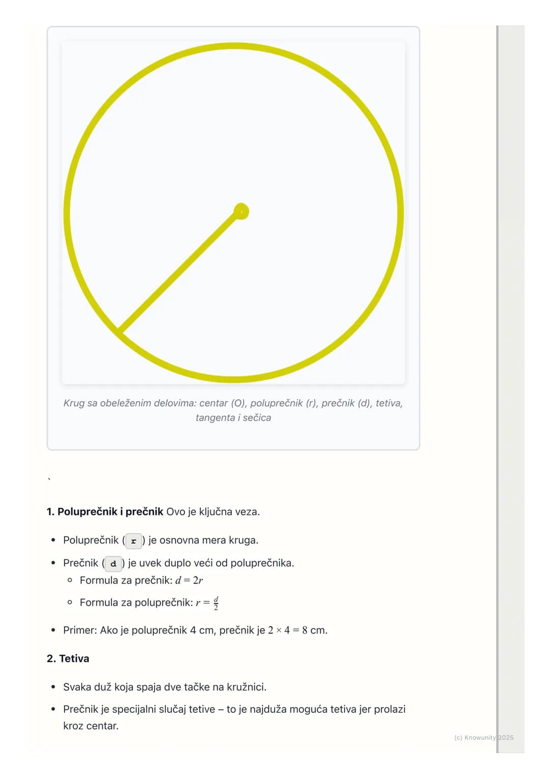 # Krug i kružnica
Uvod u krug i kružnicu
Krug i kružnica su osnovni geometrijski oblici. Svuda su oko nas točkovi,
satovi, CD-ovi. Važno j