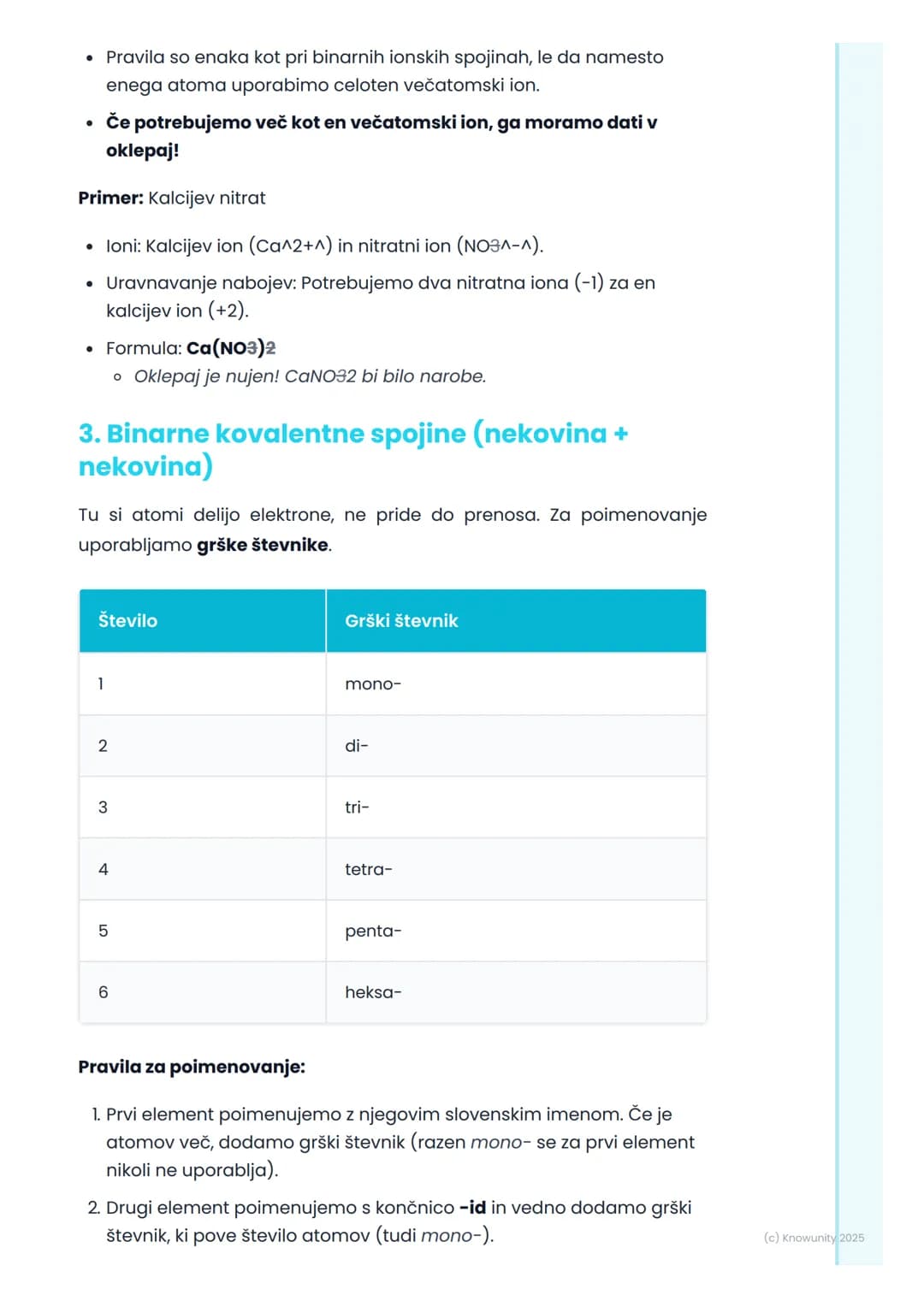 # Kemijske formule in
poimenovanje
Uvod v kemijske formule
Kemijske formule so kot abeceda v kemiji. Z njimi na kratek in enostaven
način