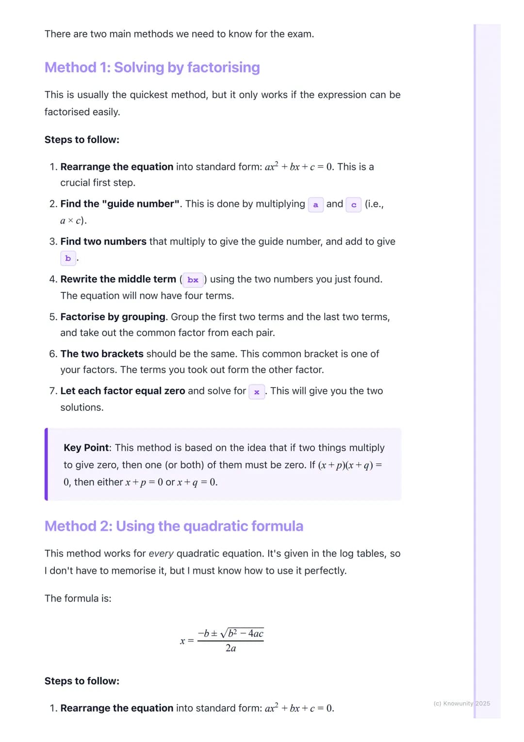 # Quadratic Equations
## What are quadratic equations?
A quadratic equation is a type of algebra equation where the highest power of
the v