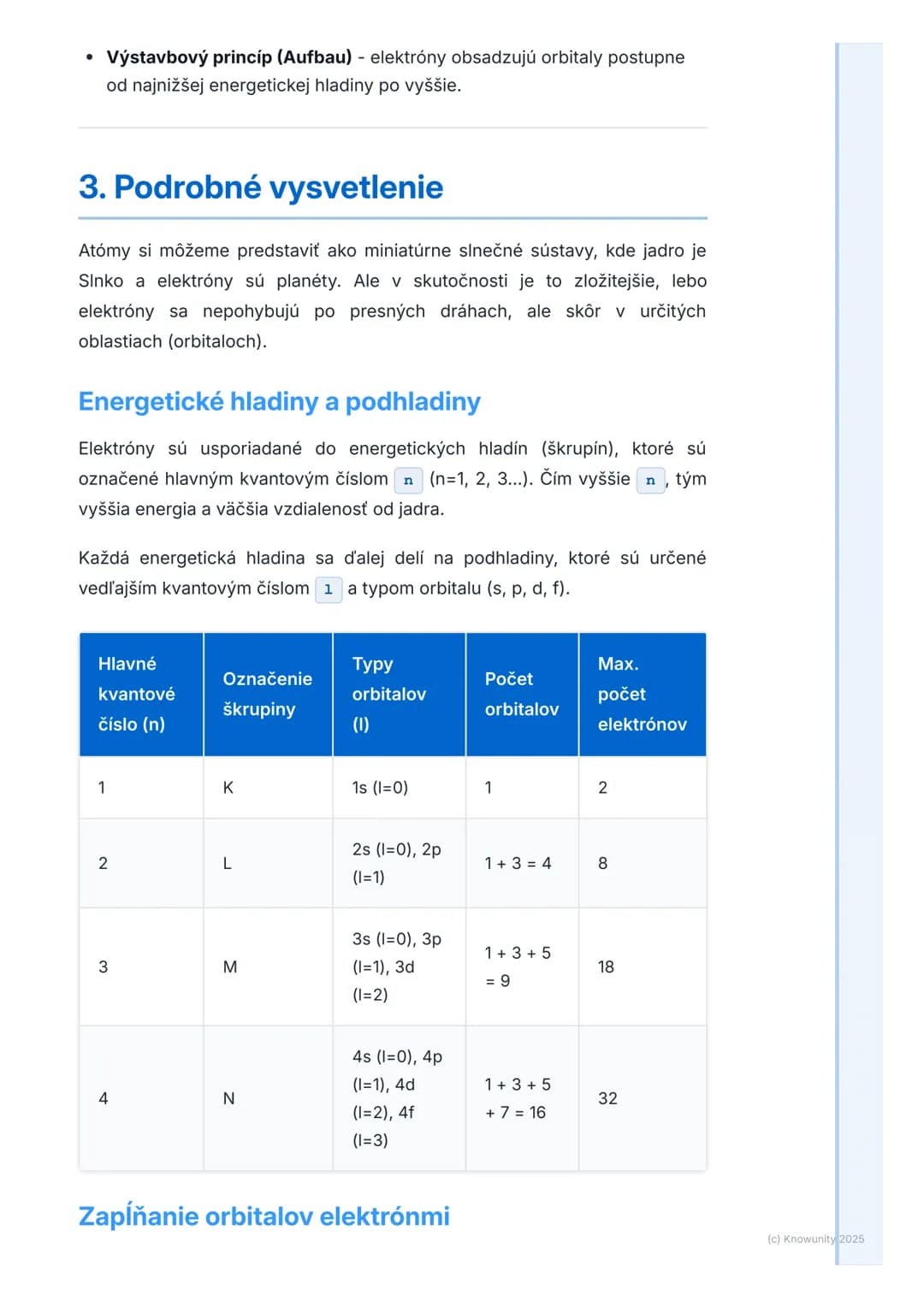 # Štruktúra atómu a elektrónový
obal
1. Prehľad a úvod
Takže, dnes sa pozrieme na štruktúru atómu, hlavne na to, ako sú
usporiadané elektr