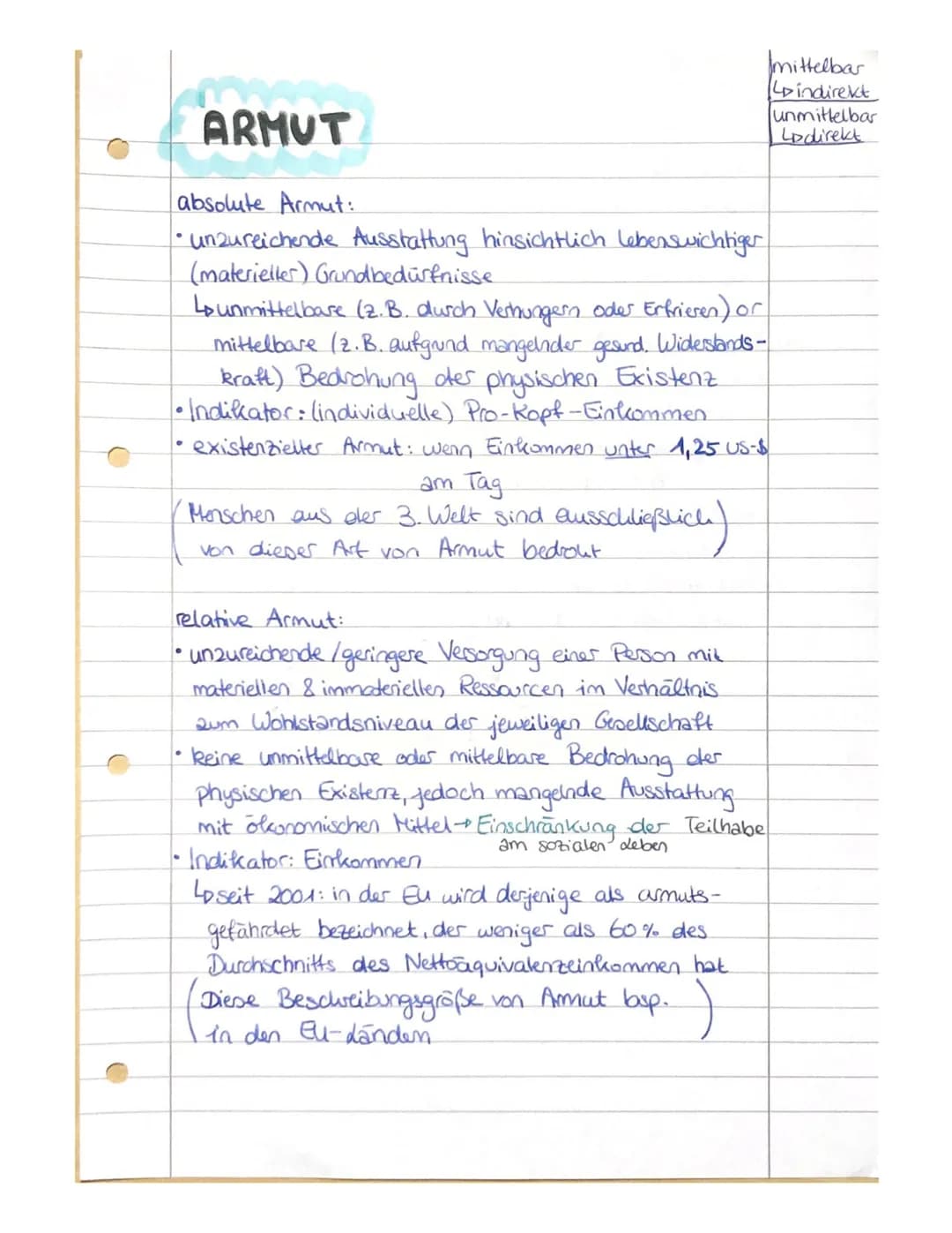 # Soziale Ungleichheit
Lo Definition: Soziale Ungleichheit
• dauerhaft ungleiche Verteilung von Ressourcen, die
im Rahmen einer Gesellscha