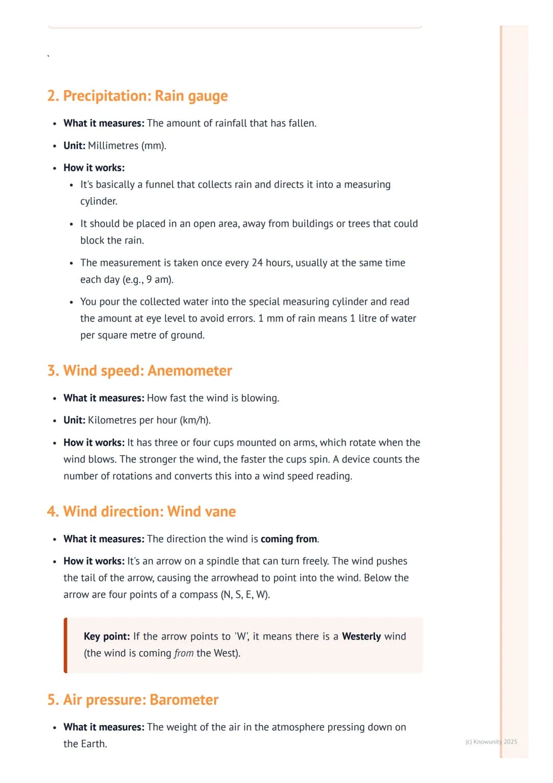 # Measuring Weather
## Introduction to measuring weather
To understand and predict the weather, we need to be able to measure it accuratel