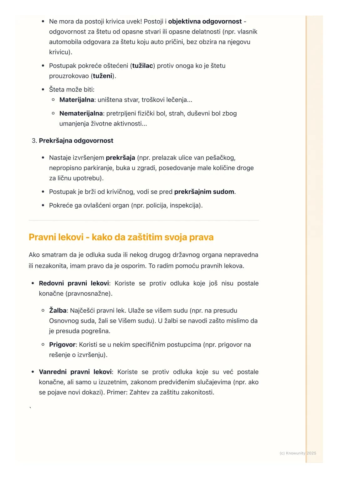 # Pravna odgovornost i pravni
lekovi
Uvod u pravnu odgovornost
Pravna odgovornost je ključni deo vladavine prava. Jednostavno rečeno, to
z