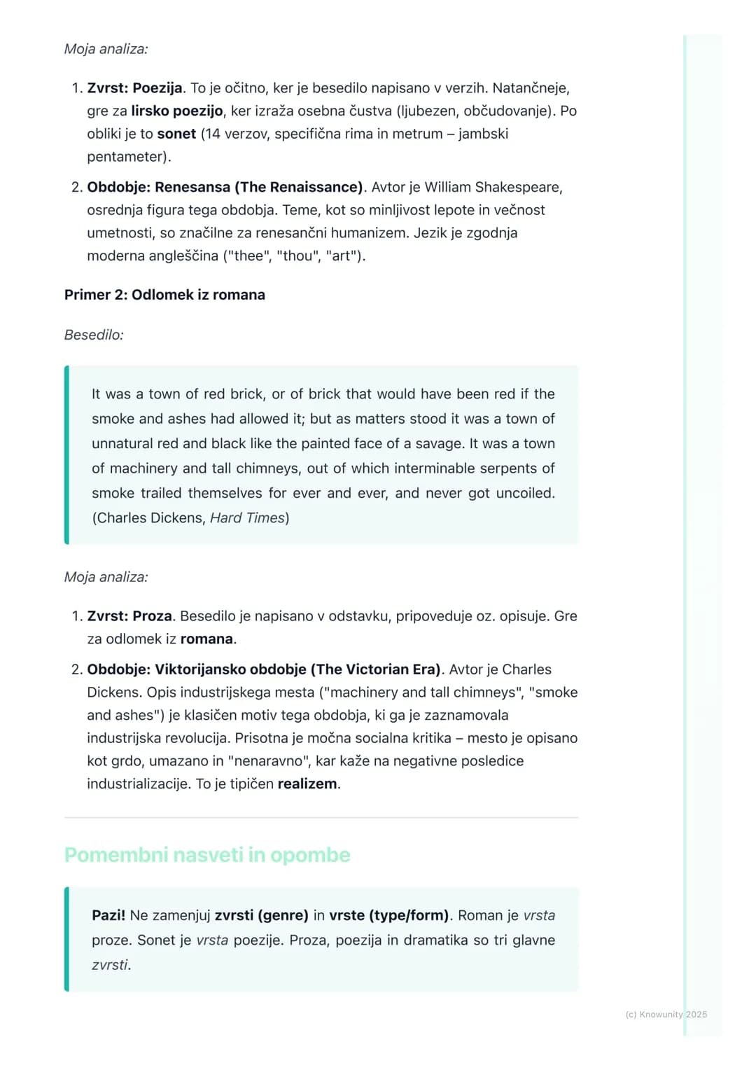 # Uvod v literarne zvrsti in
obdobja
Uvod v literarne zvrsti in obdobja
Za razumevanje kateregakoli literarnega dela je ključno, da ga ume