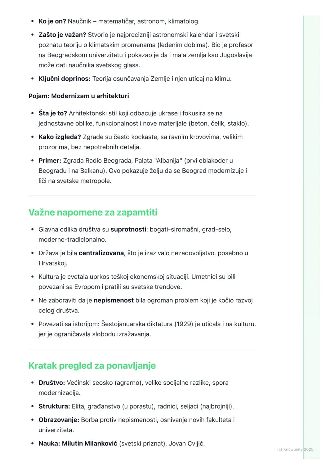 # Društvo i kultura u Kraljevini
Jugoslaviji
Uvodni pregled stanja
Posle Prvog svetskog rata, stvorena je Kraljevina Srba, Hrvata i Sloven