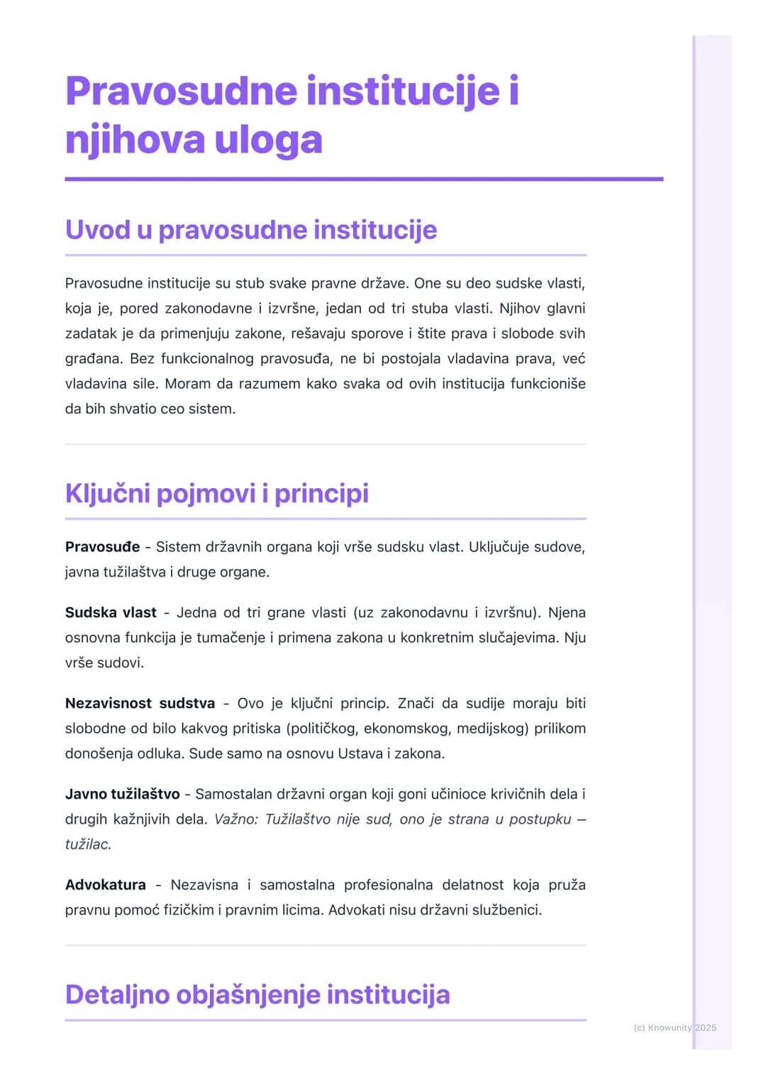# Pravosudne institucije i
njihova uloga
## Uvod u pravosudne institucije
Pravosudne institucije su stub svake pravne države. One su deo s