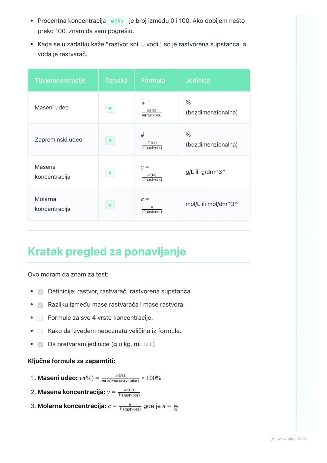 # Koncentracija rastvora
Uvod u koncentraciju rastvora
Koncentracija rastvora nam govori koliko je rastvorene supstance prisutno u
određen