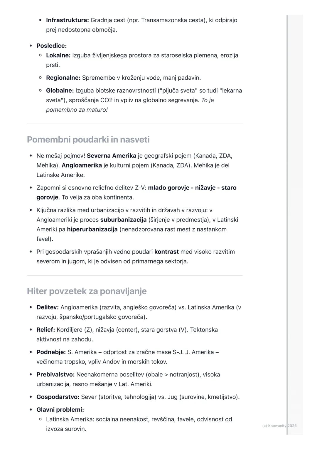 # Severna in Južna Amerika
Splošen pregled Severne in Južne Amerike
Dvojni kontinent, ki se razteza čez vse toplotne pasove, od arktičnega